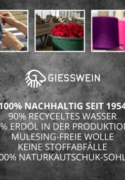 Giesswein Woolpops - Pantofole - Hellgrau Lime -Il Mondo Delle Scarpe 468647843beb494991066c62aa1e5056