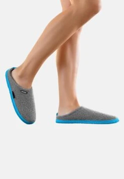 Giesswein Woolpops - Pantofole - Hellgrau Türkis