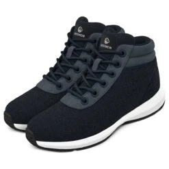 GIESSWEIN | Wool Sneaker High Top Sportschuhe Dunkelblau