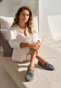 Giesswein Wool LoaferScarpe Da BarcaSchiefer Donna Scarpe Piatte GI111E00H-C11