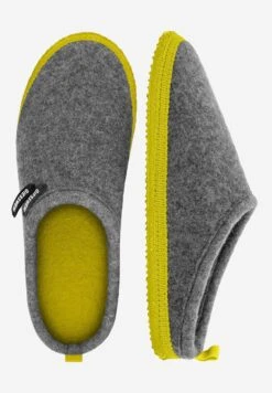 Giesswein Woolpops - Pantofole - Hellgrau Lime -Il Mondo Delle Scarpe c3688c20868e40b48f23f1ca21c2f998