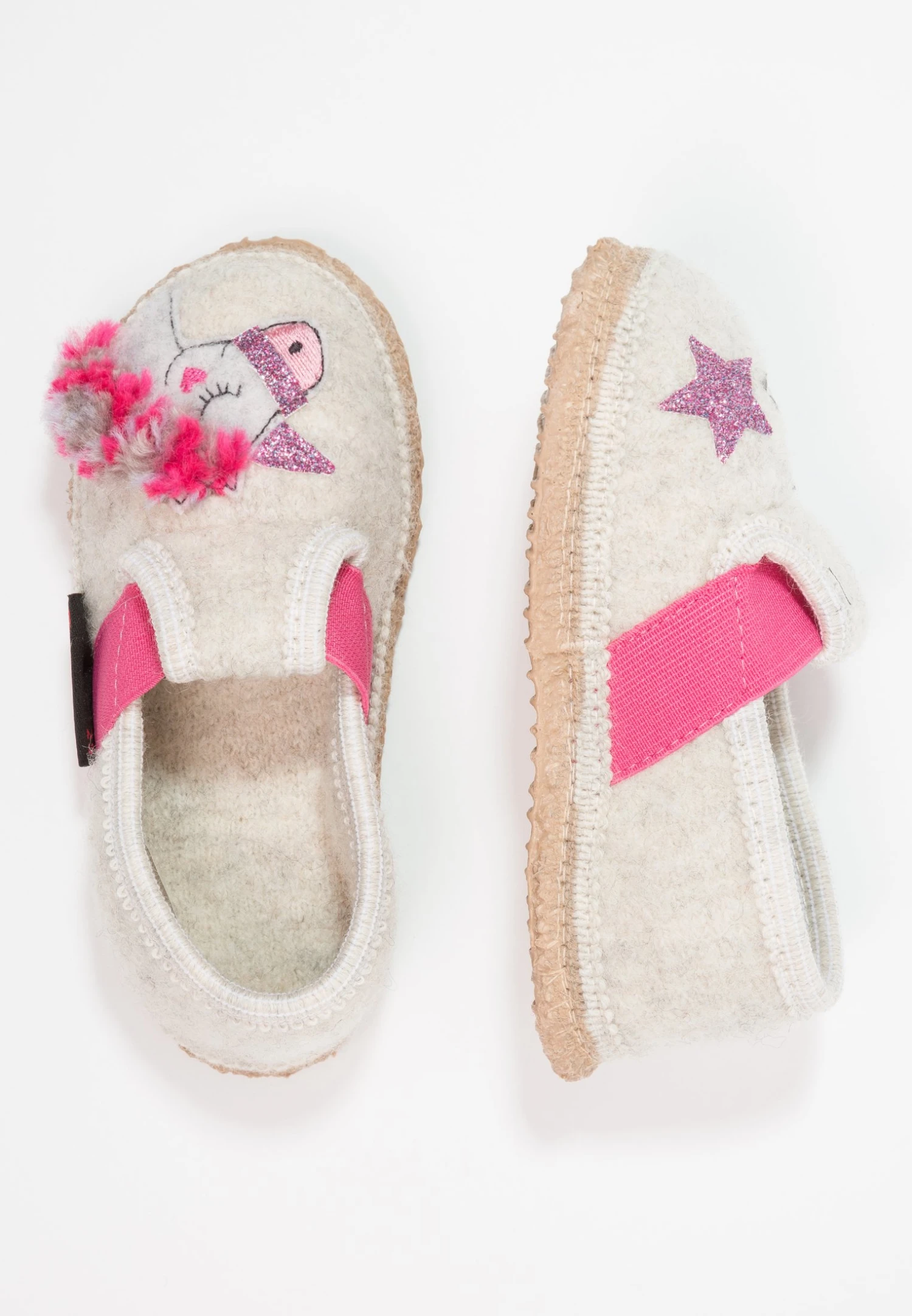 Giesswein Trabening EinhornPantofoleOffwhite Bambini Pantofole GI113L057-A11 3 Giesswein Trabening EinhornPantofoleOffwhite Bambini Pantofole GI113L057-A11